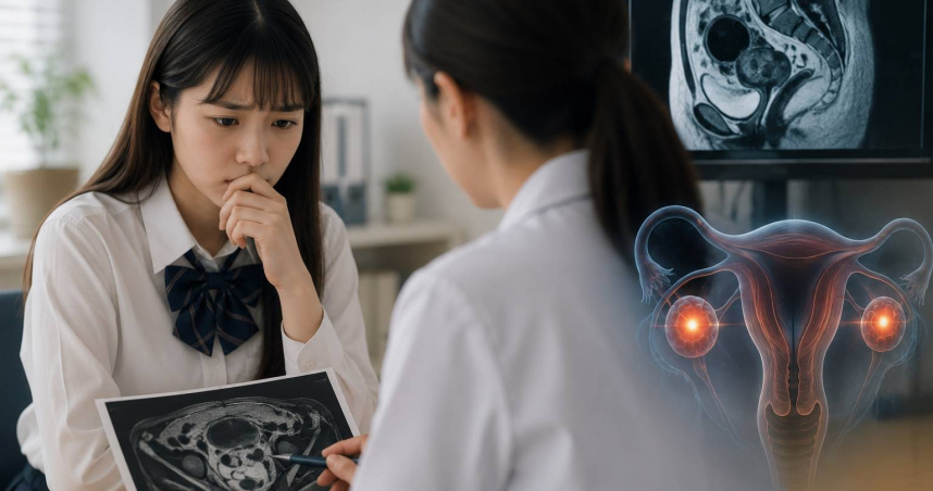 日本一名女子高中時因沒有初經接受檢查，MRI意外發現從小注意到的凸起物竟是睪丸。（示意圖／AI生成）
