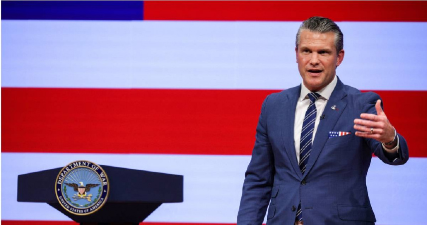 美國國防部長赫格塞斯（Pete Hegseth）。（圖／達志／美聯社）
