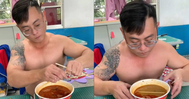 一名網友在抖音上分享，如何1招將泡麵的「油水分離」，大批網友看完後驚呼「生活智慧王」。（圖／截取自抖音，中部室內油漆外牆防水）