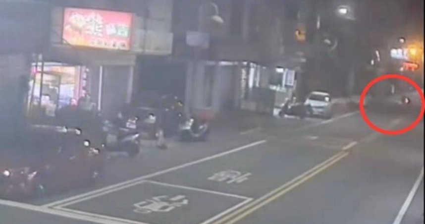 台中所長酒後騎車撞人，造成事故後被移送偵辦並記大過處分。（圖／翻攝畫面）