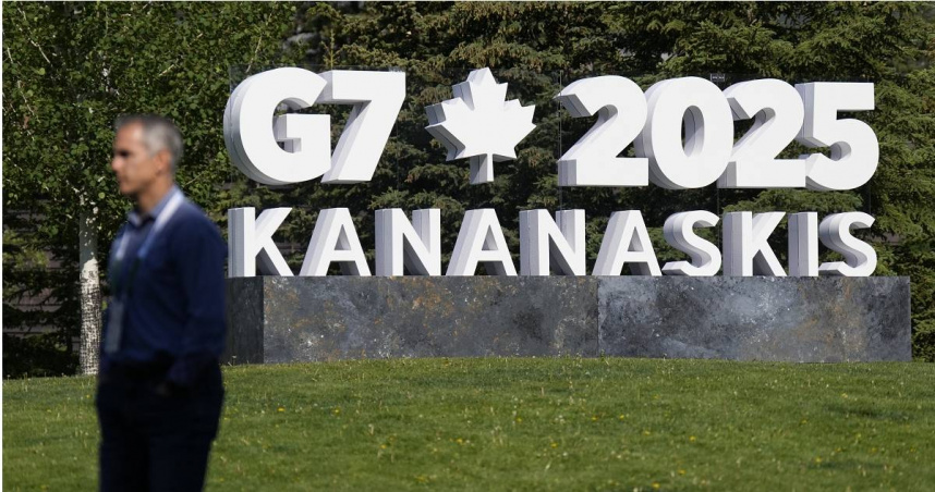 歐洲各國領導人15日齊聚位於加拿大落磯山脈的卡納納斯基斯（Kananaskis）參加為期2天半的7大工業國集團（G7）峰會。（圖／達志／美聯社）