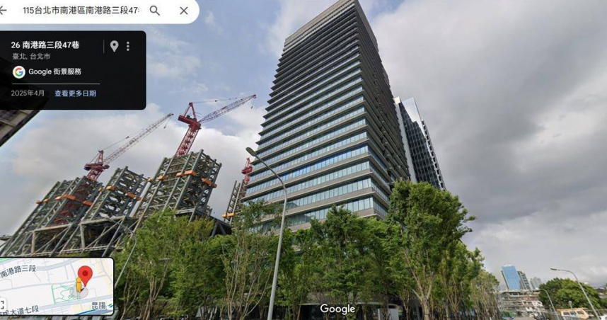 AI龍頭輝達研發中心要來了!年底可望進駐「南港玉成」總部。(圖/翻攝自google街景)