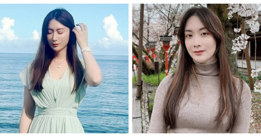 陳漢章以淡綠色修身禮服亮相婚禮，首次擔任伴娘驚艷全場。（圖／翻攝自FB，樂樂律師·前樂檢）