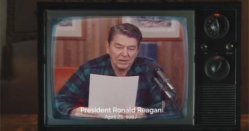 加拿大安大略省政府引用雷根演說片段，扭曲成他對於關稅的負面看法。（圖／翻攝自X@fordnation）