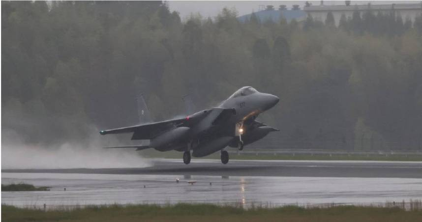 日本F-15戰機。（圖／達志／美聯社）