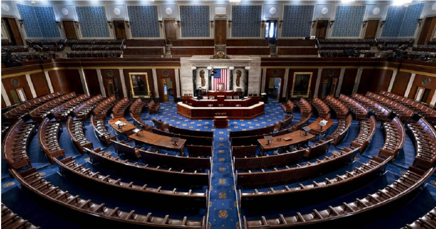 美國聯邦眾議院議事廳。（圖／達志／美聯社）