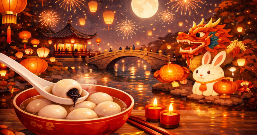 元宵節將至。（圖／AI示意圖）
