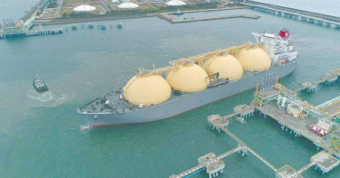 受中東爆發美伊戰爭影響，國際液化天然氣（LNG）現貨市場價格創近3年新高。（示意圖／中油提供）
