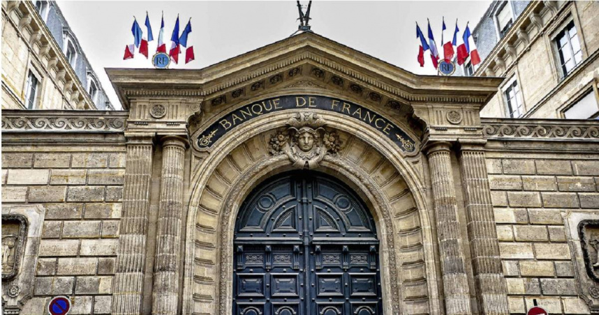 法國央行「法蘭西銀行」（Bank of France）總部。（圖／達志／美聯社）