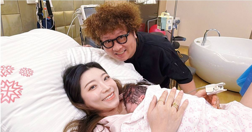 依依歷經36小時產程　納豆見愛女出生感動落淚