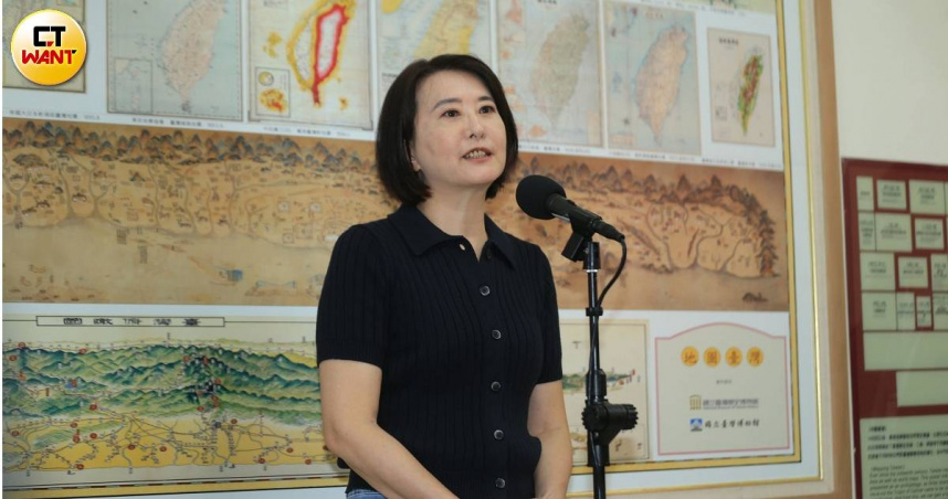 國民黨立委王鴻薇批游錫堃拿蔣萬安身世開玩笑。（圖／周志龍攝）