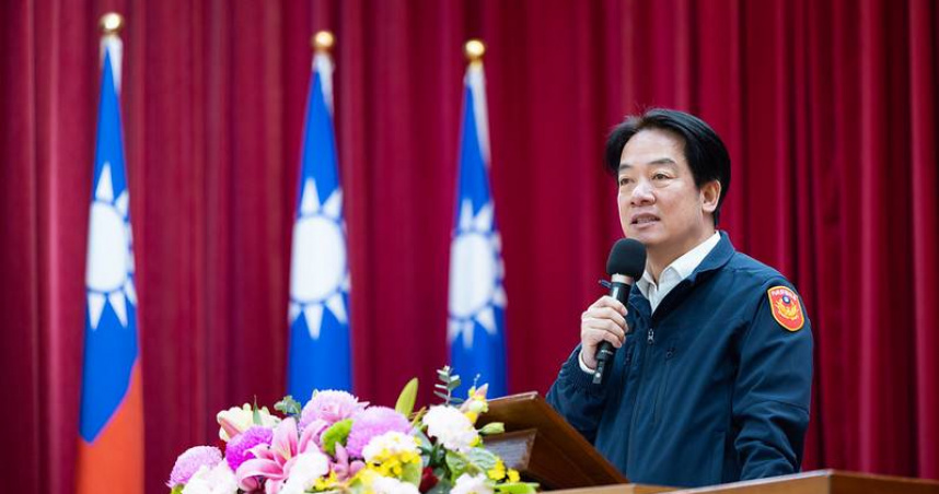 賴清德總統20日到警政署參加第一次署務會報，批評詐欺破案率僅百分之1點多，招來基層員警強烈反彈。（圖／總統府提供）