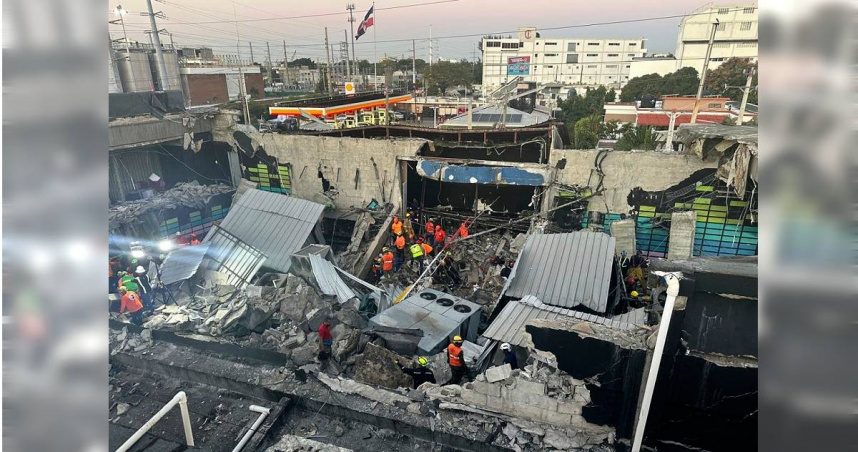多明尼加屋頂坍塌事故至今共造成至少18人死亡，約120人受傷。（圖／達志／美聯社）