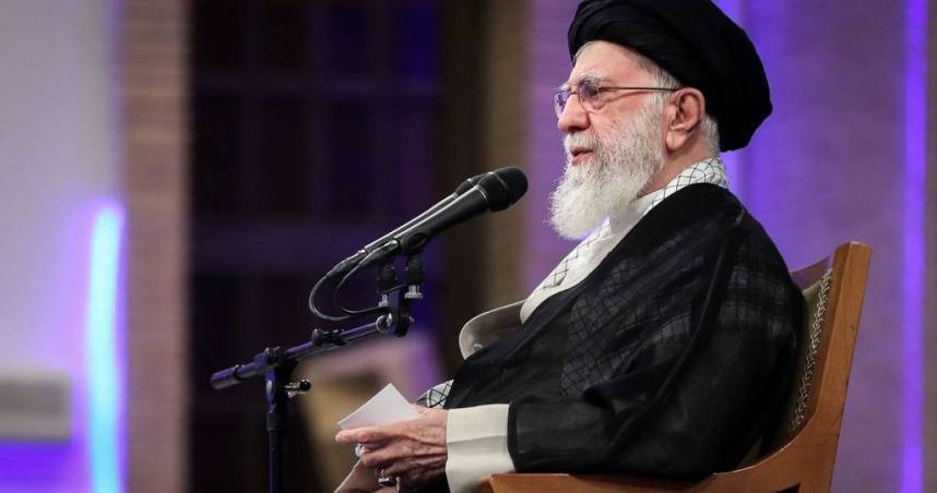 伊朗最高領袖哈米尼(Ayatollah Ali Khamenei)。(圖/達志/美聯社)