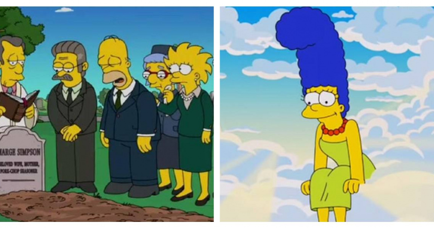 美枝在第36季快閃未來劇情中去世，並在天堂與林哥史達爾再婚。（圖／翻攝自X）