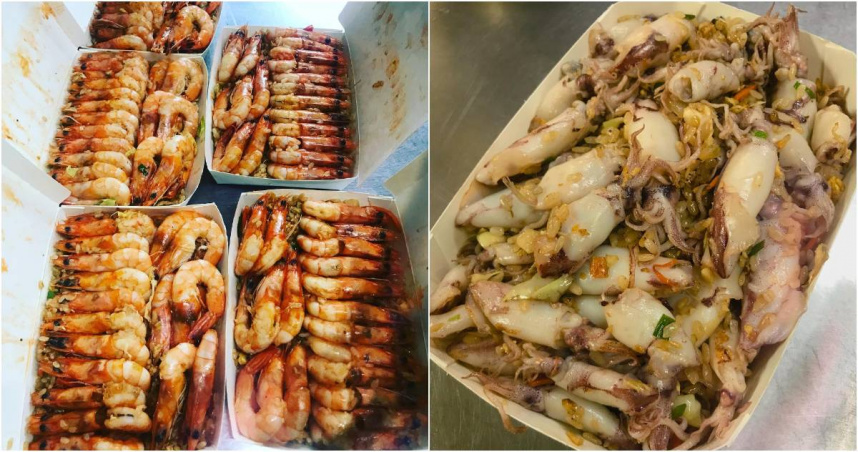 台南知名小吃店「呷福飽」以特大號分量在網路上聞名，是有名的「痛風系炒飯」。（圖／翻攝FB／呷福飽）