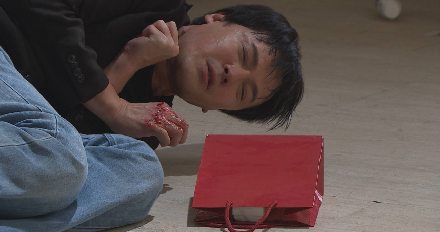 黃文星在《好運來》中挑戰高難度「毒癮獨角戲」，痛苦掙扎的表情震撼人心。 （圖／民視提供）