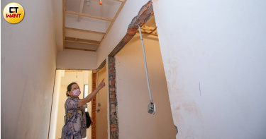 黃阿姨原以為建商代銷推薦合作的裝潢業者，應該是安全無虞，結果還是碰到裝潢蟑螂，相當無奈。（圖／劉耿豪攝）