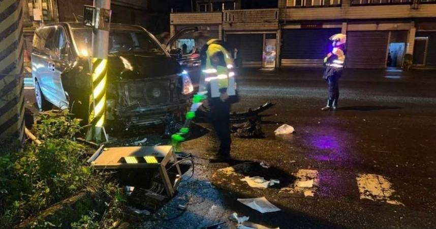 宜蘭礁溪一名24歲林姓員警日前執行副總統蕭美琴車隊交管勤務時，不慎遭車輛撞擊。（圖／翻攝畫面）