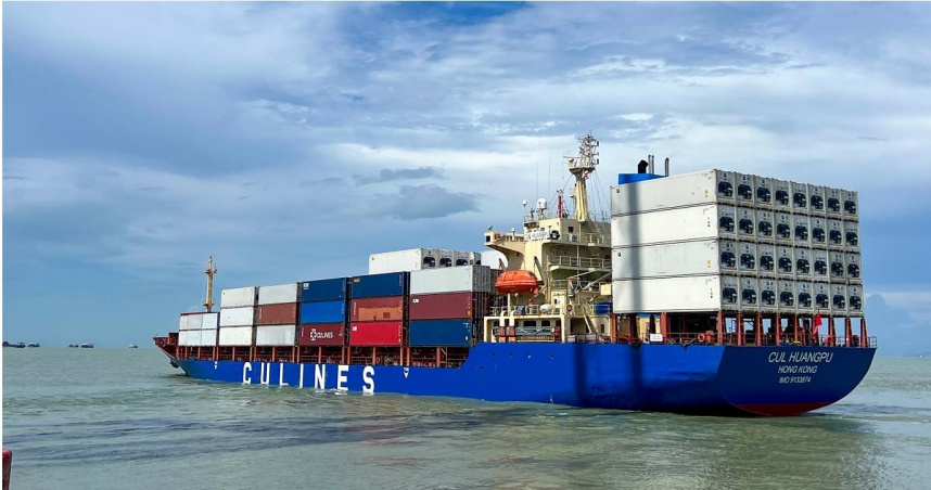 香港籍貨櫃輪「中聯黃埔」（CUL HUANGPU）。（圖／翻攝自中聯船運官網）