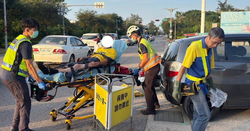 金門環島北路同路段「連2起車禍」！汽機車碰撞　2騎士受傷送醫