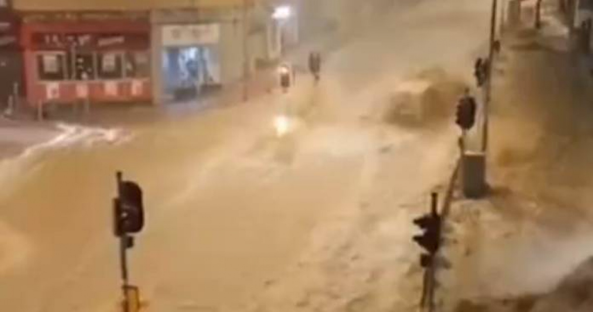 RecordBreaking 'Black Rainstorm' Hits Hong Kong Severe Flooding and