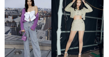 跟著BLACKPINK Jennie一起學穿搭!短上衣搭高腰褲 160也能穿出170的長腿好身材!