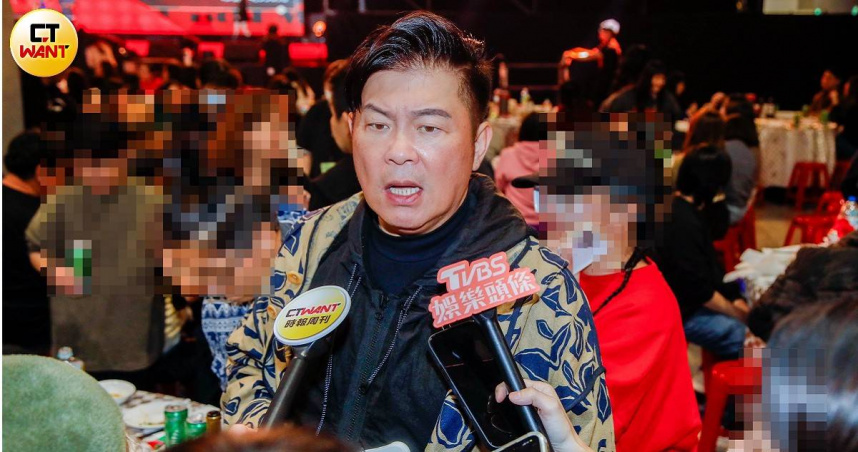 曾國城因聲援黃子佼而丟《一字千金》節目主持以及生技代言。（圖／趙文彬攝）