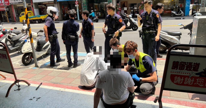 新北地方法院板橋第二院區，16日中午發生傷害案，雙方疑似調解不成而動粗。（圖／翻攝畫面）