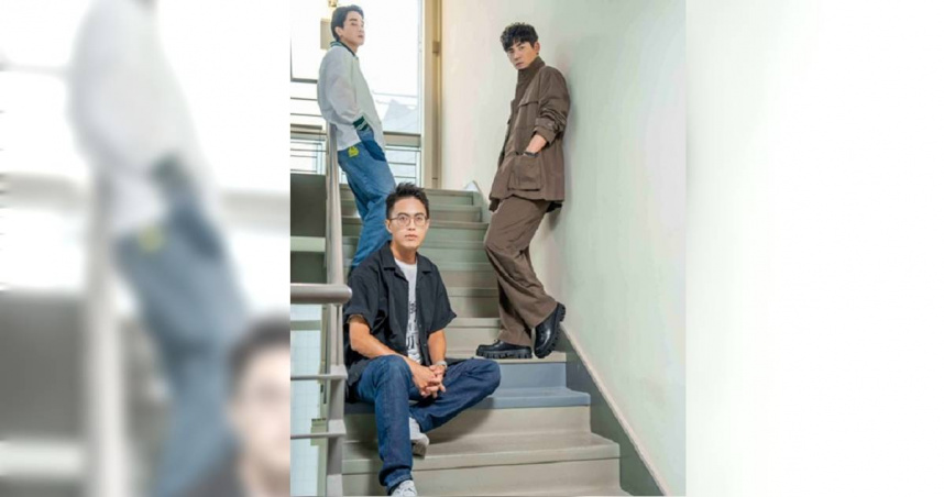 導演林君陽、周渝民、薛仕凌一同接受訪問。（圖／CATCHPLAY+）