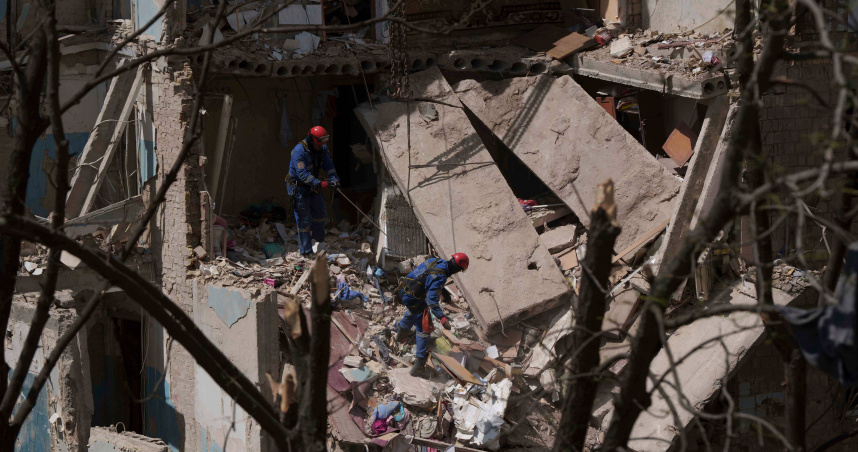 俄羅斯於近日對烏克蘭發動自2022年入侵以來最大規模的空襲行動。（圖／達志／美聯社）