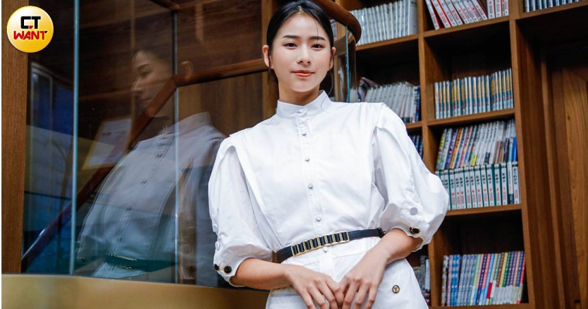 袁漠遙入圍金鐘60最具潛力新人。（圖／趙文彬攝）