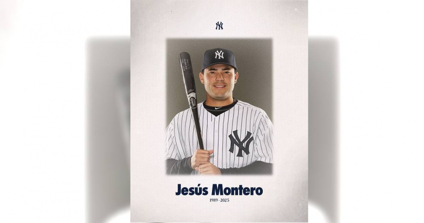 曾為紐約洋基與西雅圖水手效力的委內瑞拉選手蒙特羅（Jesús Montero）於美東時間19日離世。（圖／翻攝自X平台／New York Yankees）