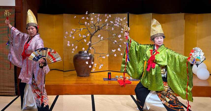 美麗和服日舞文化學苑2026年授證公演由家元鄭美麗領銜演出。（圖／吳德亮攝影）