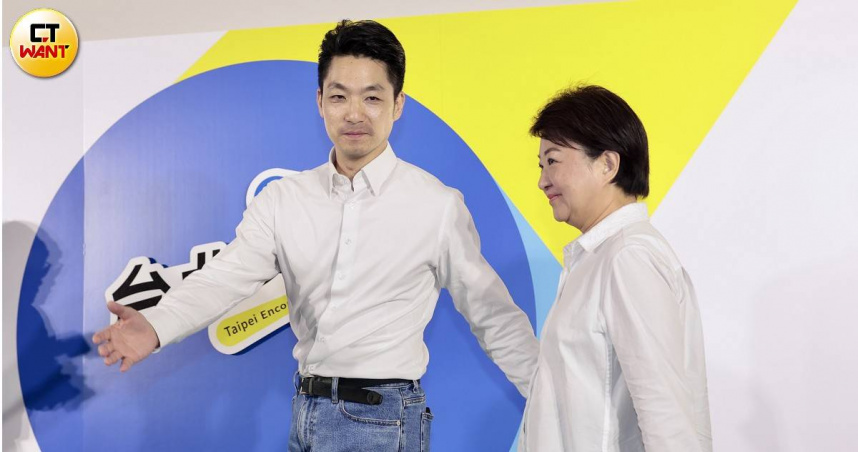 台北市長蔣萬安邀請台中市長盧秀燕出任競總主委。（圖／黃耀徵攝）