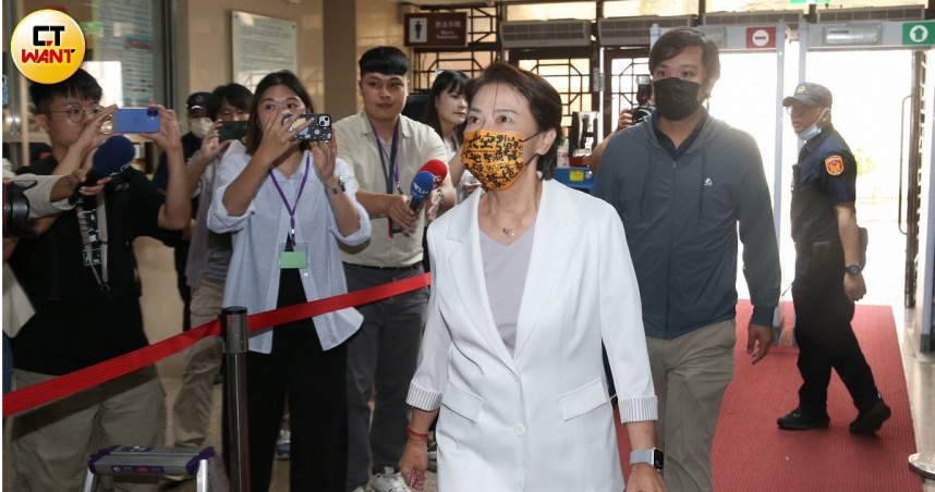 北院今審理京華城案，下午傳喚黃珊珊立委出庭作證。（圖／趙世勳攝）