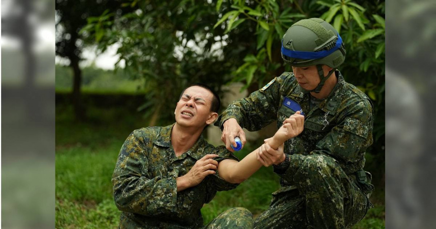 孫綻手臂嚴重拉傷。（圖／台視提供）