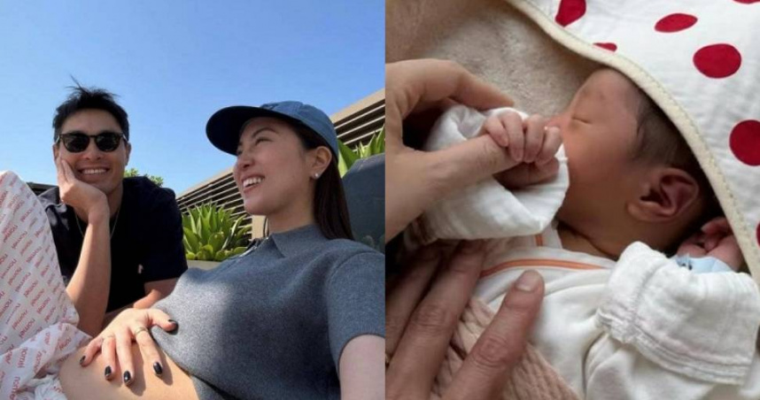 男星楊祐寧與愛妻Melinda（阿梅）提早迎來小兒子，夫妻倆先後在社群Instagram曬出合照，激動表示，「我們已經非常愛你！」（圖／翻攝自Melinda Instagram）