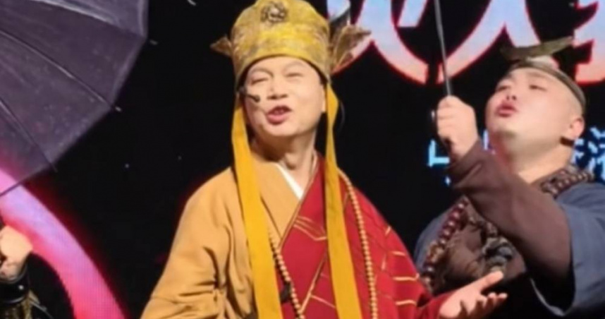 香港79歲男星羅家英，近日再扮唐僧，勾起一票影迷回憶。（圖／翻攝自微博／看看新聞）