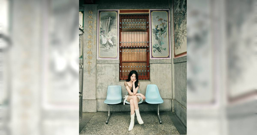 舒華與韓國團隊探訪福仁宮。（圖／桃園市政府觀光旅遊局提供）