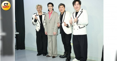 胡瓜（右2）感謝蕭敬騰（左2）義氣相挺。（圖／蘇聖倫攝）