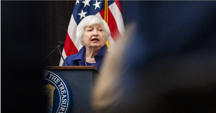 前美國財政部長葉倫（Janet Yellen）。（圖／達志／美聯社）