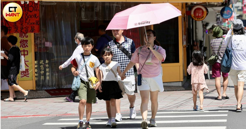全台氣溫上看38度，一路熱到下週。（圖／黃耀徵攝）