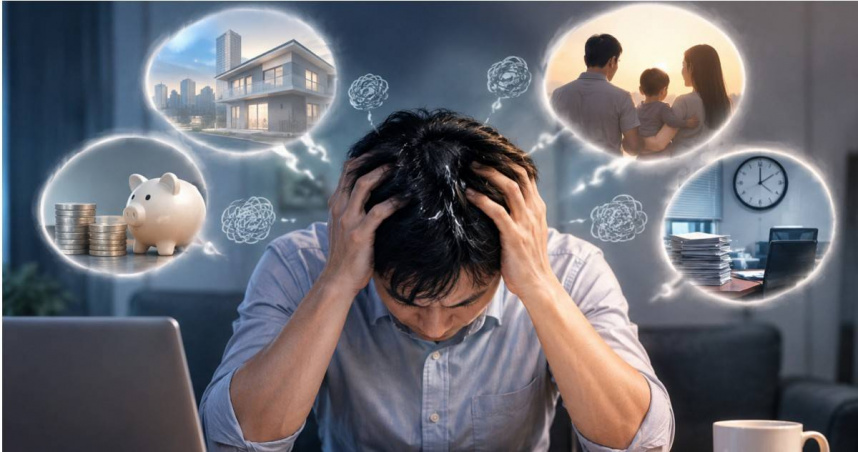 最新調查指出，近8成男性曾萌生離職念頭，超過8成認為工作壓力已影響生活品質。（示意圖／AI生成）