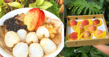 滿滿荔枝、整顆水蜜桃超犯規 最強愛玉冰5月強勢回歸