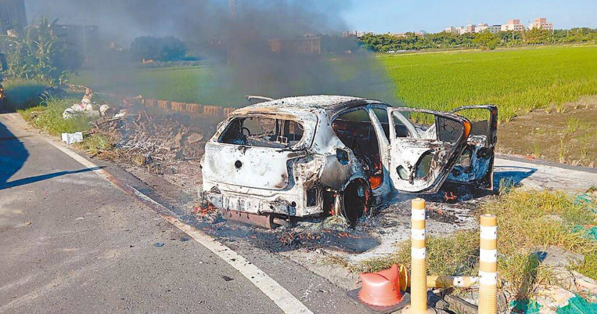 高雄左營區22日清晨發生槍擊命案，51歲羅男出門遛狗，慘遭近距離射擊16槍斃命，凶嫌可能已潛逃出境。（圖／高雄市消防提供／中國時報紀爰高雄傳真）
