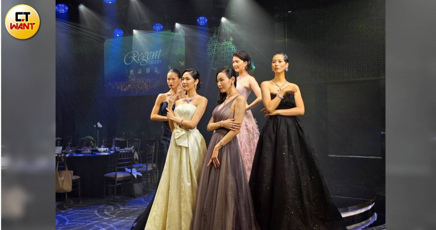 「麗晶之夜」於台北晶華酒店登場，今年祭出總價值6.5億元的珠寶大秀。（圖／林榮芳攝）