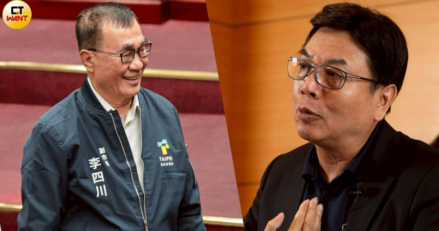 台北市副市長李四川（左）與新北市副市長劉和然（右）將透過黨部啟動新北市長候選人協調。（圖／黃摯恩後製／黃耀徵攝）