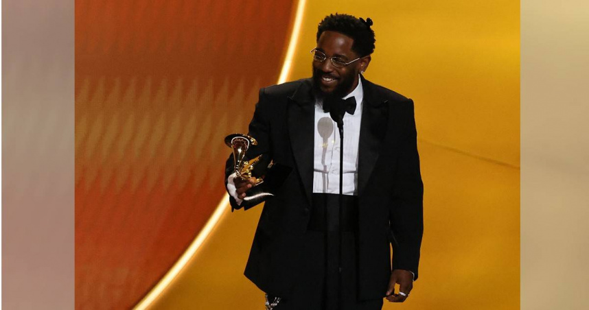 卓克拉瑪最終抱回5座大獎，是本屆葛萊美最大贏家。（圖／達志／路透社）