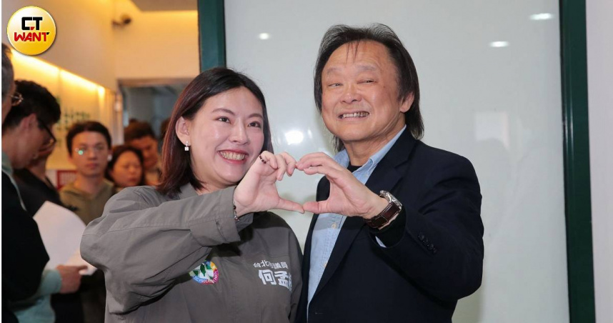 民進黨籍台北市議員何孟樺參與黨內初選，爭取連任為內湖、南港鄉親持續服務。（圖／周志龍攝）